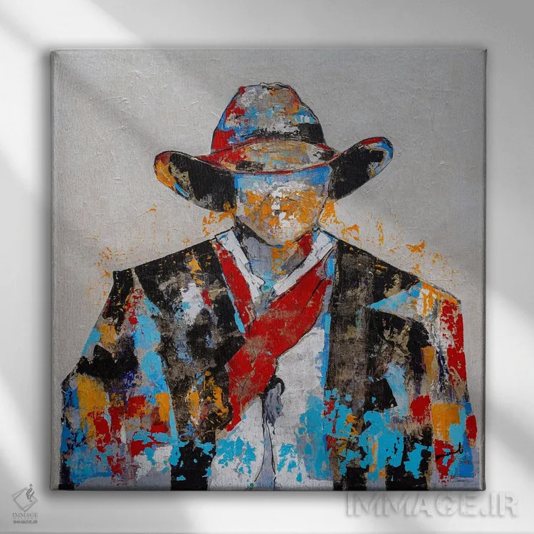 تابلو دکوراتیو غریبه اثر ماچیارولی - نمای روبهرو روی دیوار