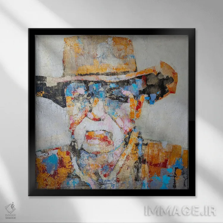 تابلو دکوراتیو حکمت اثر ماچیارولی - نمای قابدار مشکی