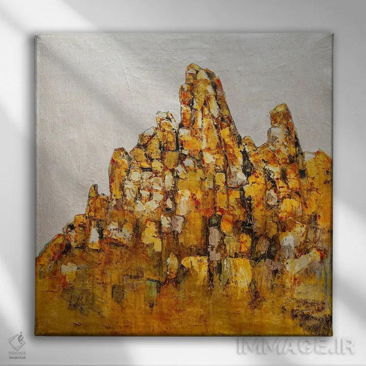 تابلو انتزاعی مک داول اثر ماچیارولی - نمای روبهرو روی دیوار