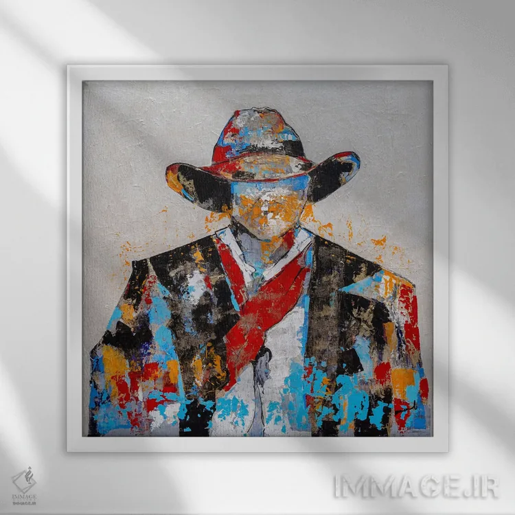 تابلو دکوراتیو غریبه اثر ماچیارولی - نمای قابدار سفید