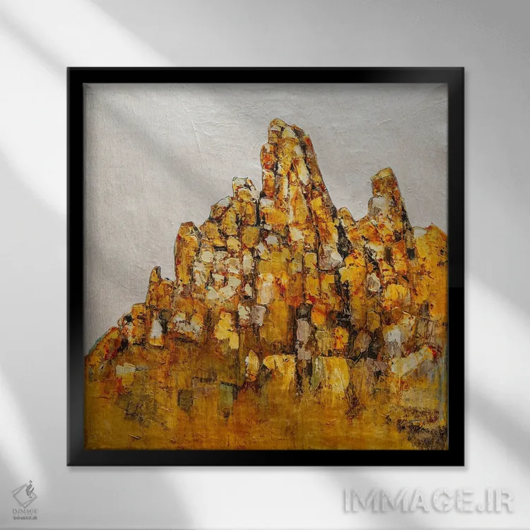 تابلو انتزاعی مک داول اثر ماچیارولی - نمای قابدار مشکی