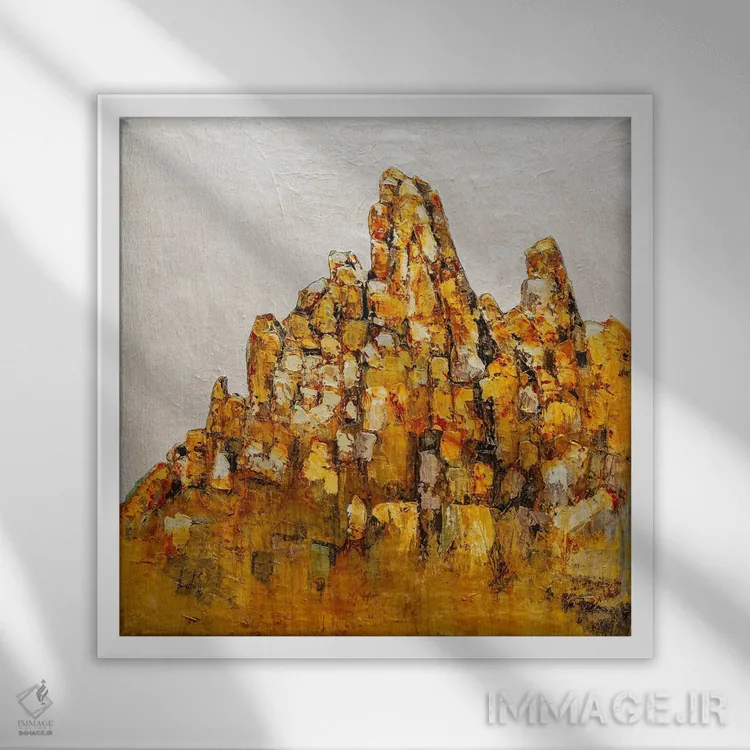 تابلو انتزاعی مک داول اثر ماچیارولی - نمای قابدار سفید