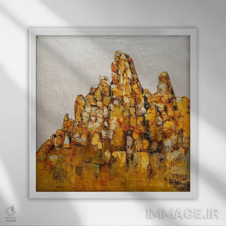 تابلو انتزاعی مک داول اثر ماچیارولی - نمای قابدار سفید