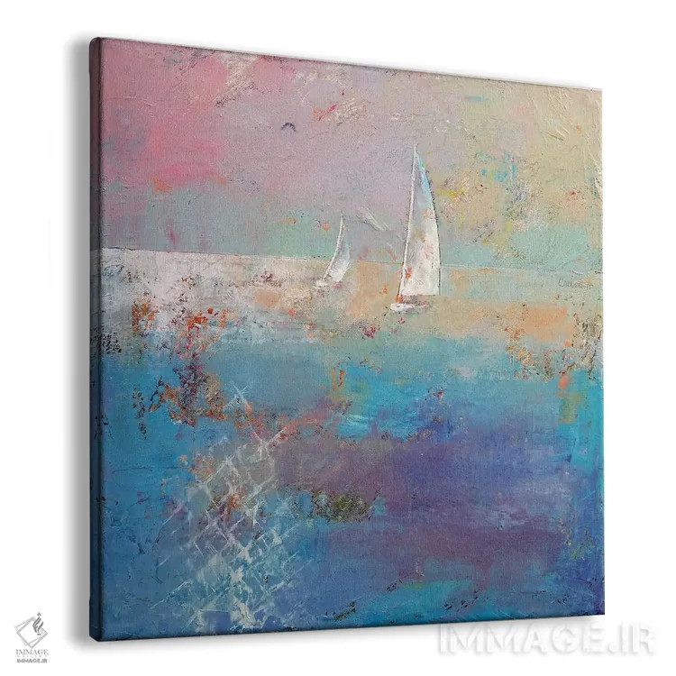تابلو دکوراتیو قایقرانی اثر مایکل کریس - نمای پرسپکتیو محصول