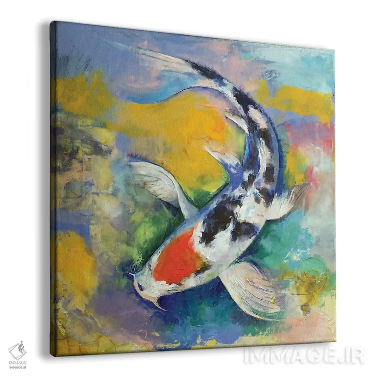 تابلو دکوراتیو کوی تانچو سانکه اثر مایکل کریس - نمای پرسپکتیو محصول