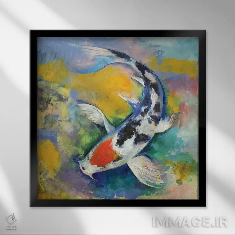 تابلو دکوراتیو کوی تانچو سانکه اثر مایکل کریس - نمای قابدار مشکی