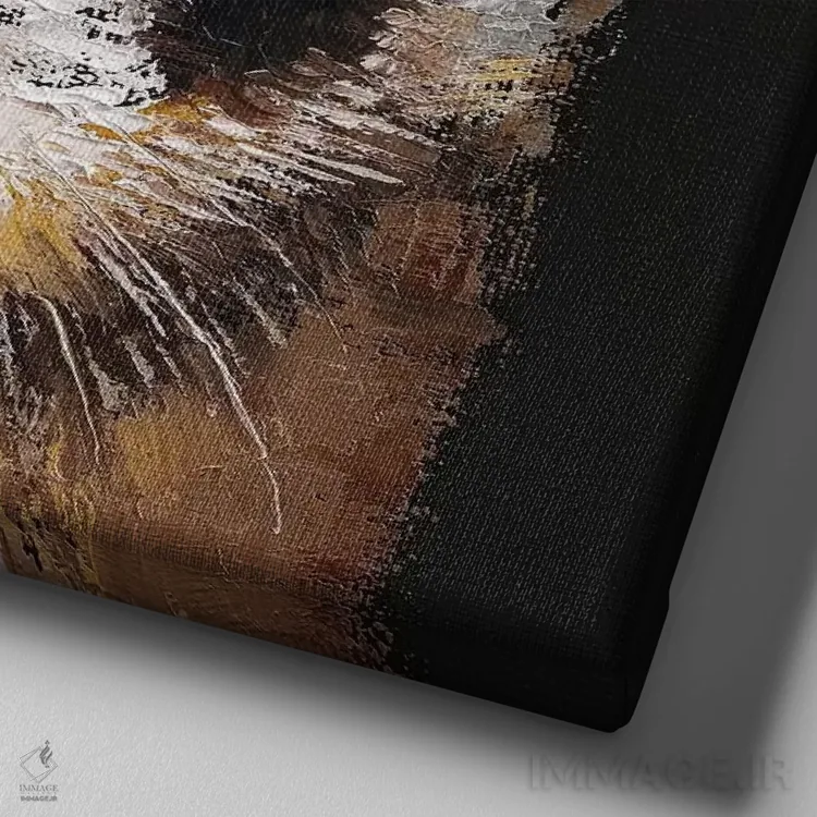 تابلو دکوراتیو فرت اثر مایکل کریس - نمای نزدیک بافت بوم