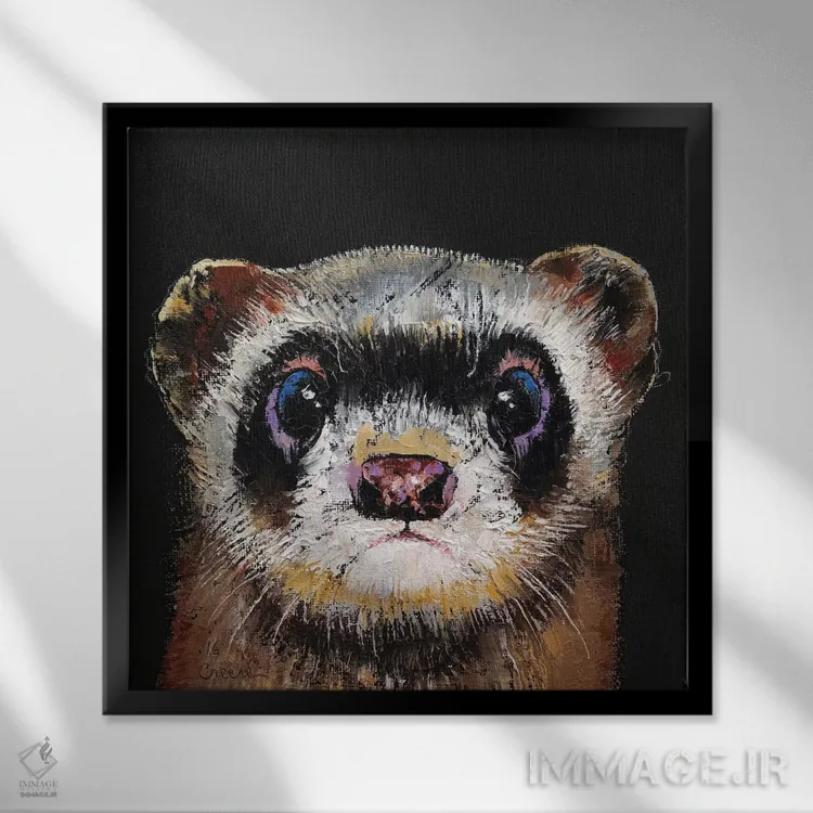 تابلو دکوراتیو فرت اثر مایکل کریس - نمای قابدار مشکی