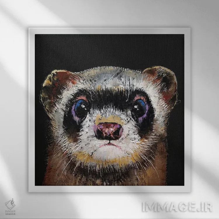 تابلو دکوراتیو فرت اثر مایکل کریس - نمای قابدار سفید