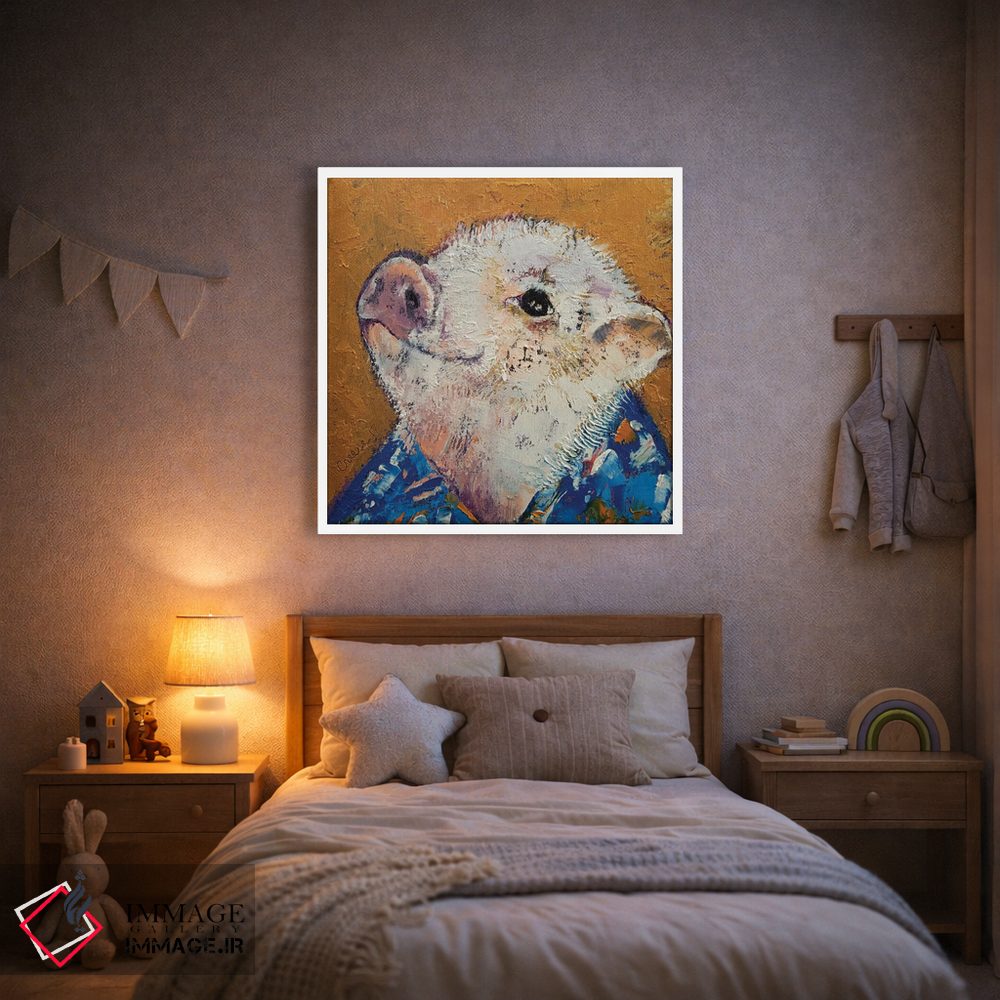 تابلو دکوراتیو خوک کوچولو اثر مایکل کریس - D1W