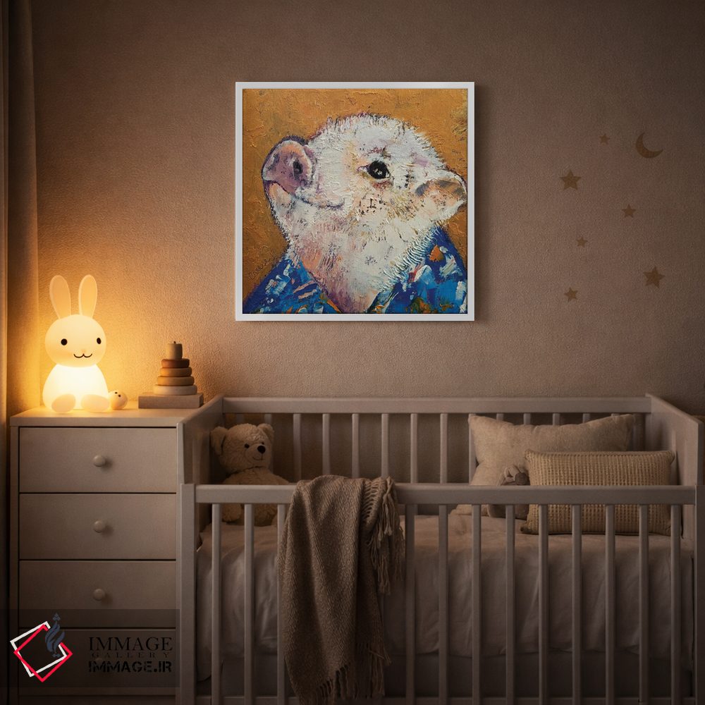 تابلو دکوراتیو خوک کوچولو اثر مایکل کریس - D3W