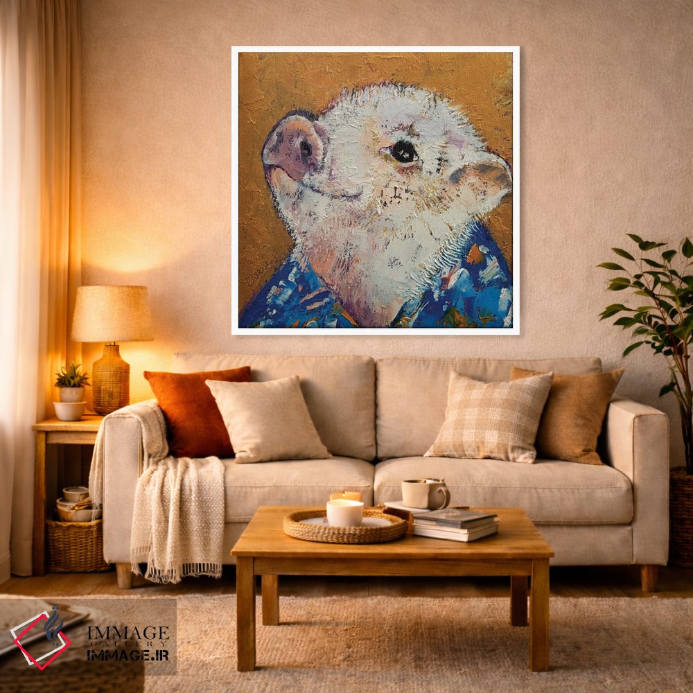 تابلو دکوراتیو خوک کوچولو اثر مایکل کریس - D4W