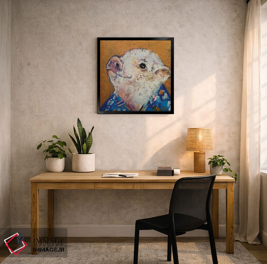 تابلو دکوراتیو خوک کوچولو اثر مایکل کریس - D6B