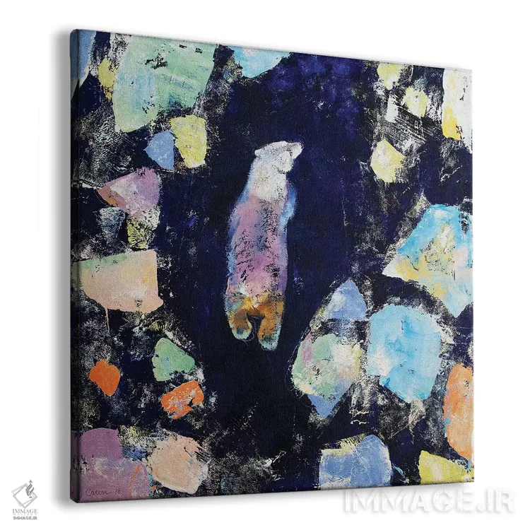 تابلو دکوراتیو سفر خرس قطبی اثر مایکل کریس - نمای پرسپکتیو محصول