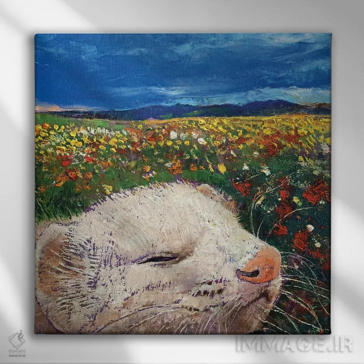 تابلو دکوراتیو رویاهای فرت اثر مایکل کریس - نمای روبهرو روی دیوار