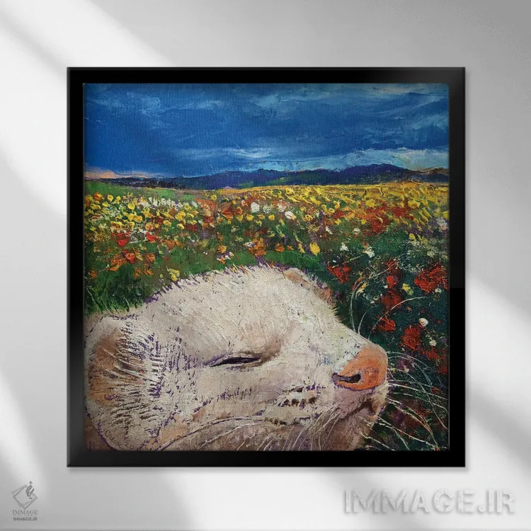 تابلو دکوراتیو رویاهای فرت اثر مایکل کریس - نمای قابدار مشکی