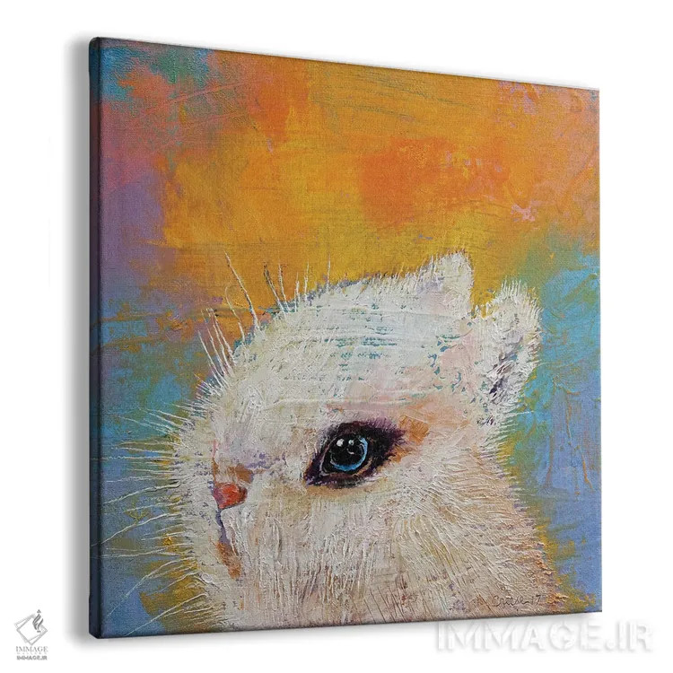 تابلو دکوراتیو خرگوش هوتوت اثر مایکل کریس - نمای پرسپکتیو محصول