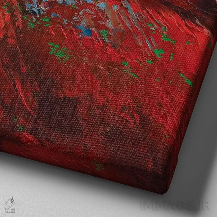 تابلو دکوراتیو کارباورال اثر مایکل کریس - نمای نزدیک بافت بوم