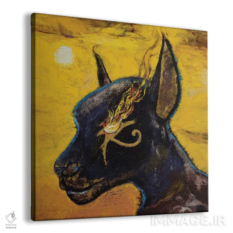 تابلو دکوراتیو آنوبیس اثر مایکل کریس - نمای پرسپکتیو محصول