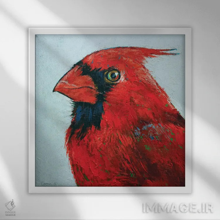 تابلو دکوراتیو کارباورال اثر مایکل کریس - نمای قابدار سفید