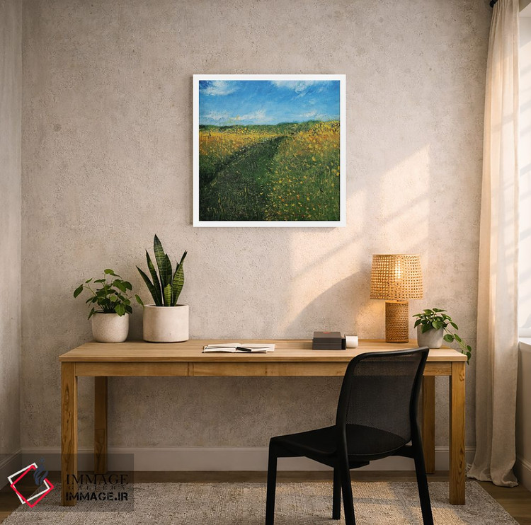 تابلو انتزاعی چمنزار ویسکانسین اثر مایکل کریس - D5W