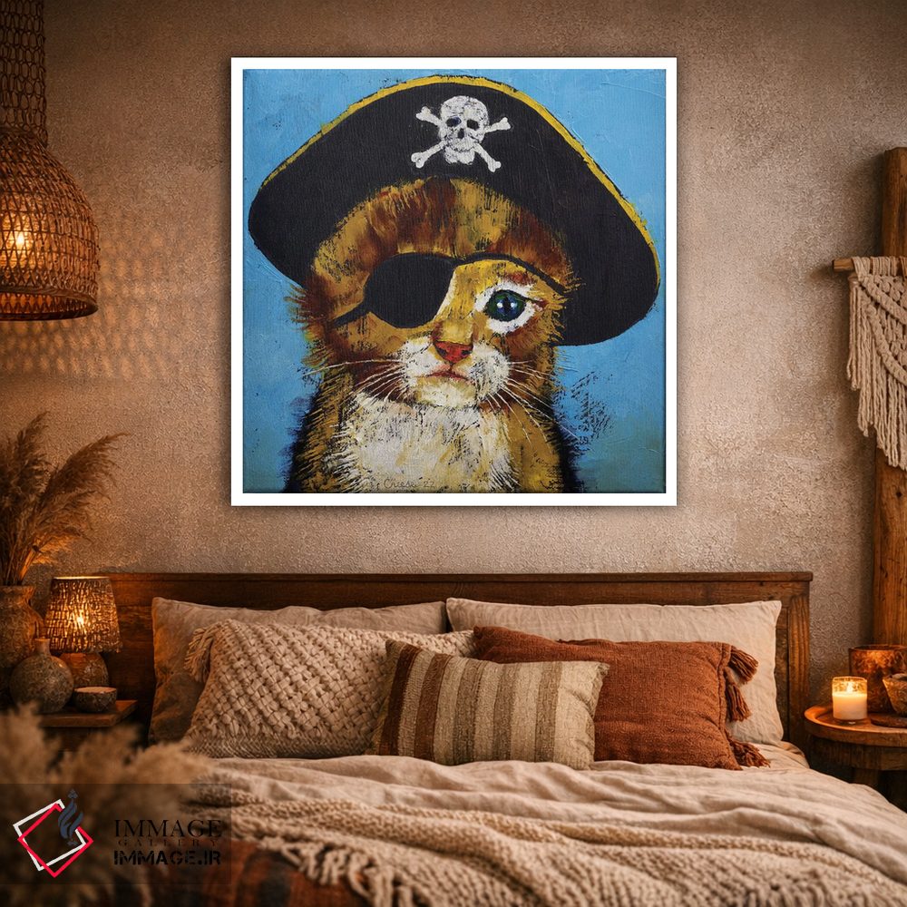 تابلو دکوراتیو بچه گربه دزد دریایی اثر مایکل کریس - D1W