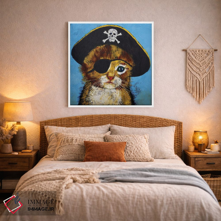 تابلو دکوراتیو بچه گربه دزد دریایی اثر مایکل کریس - D2W