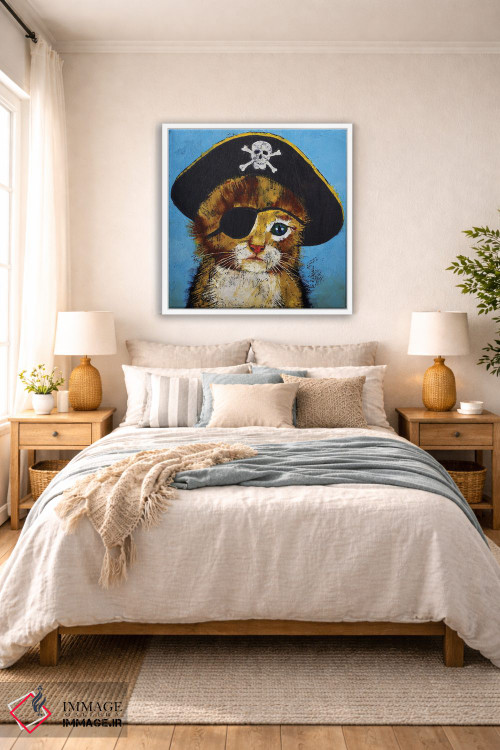 تابلو دکوراتیو بچه گربه دزد دریایی اثر مایکل کریس - D4W