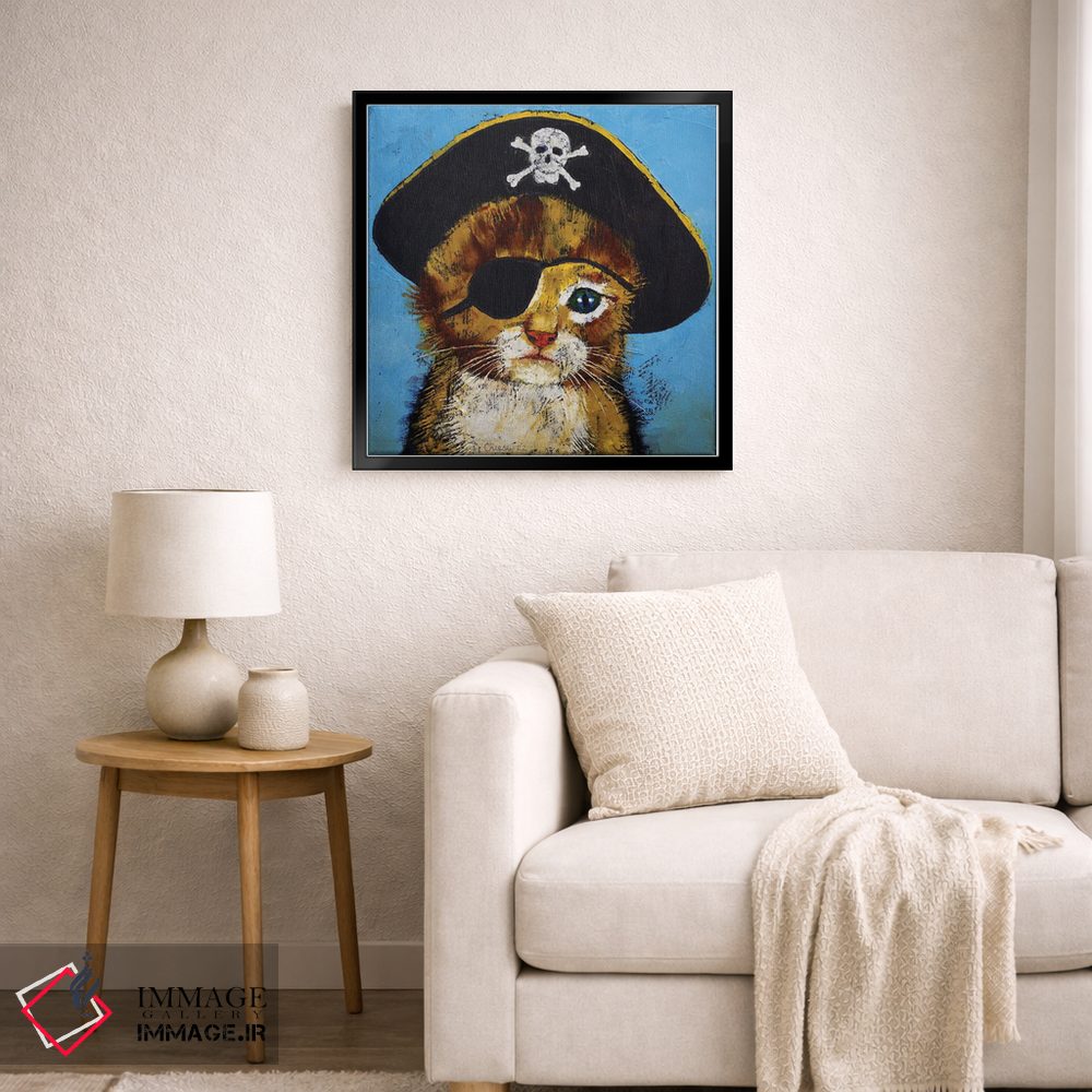 تابلو دکوراتیو بچه گربه دزد دریایی اثر مایکل کریس - D6B
