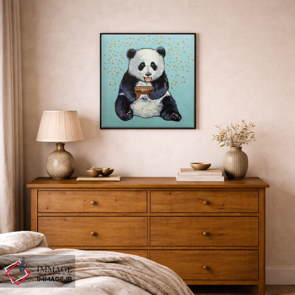 تابلو دکوراتیو پاندای گیمر اثر مایکل کریس - D1B