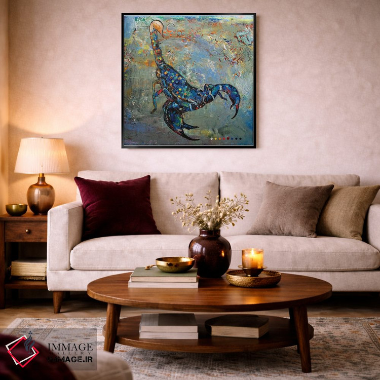 تابلو دکوراتیو عقرب اثر مایکل کریس - D3B