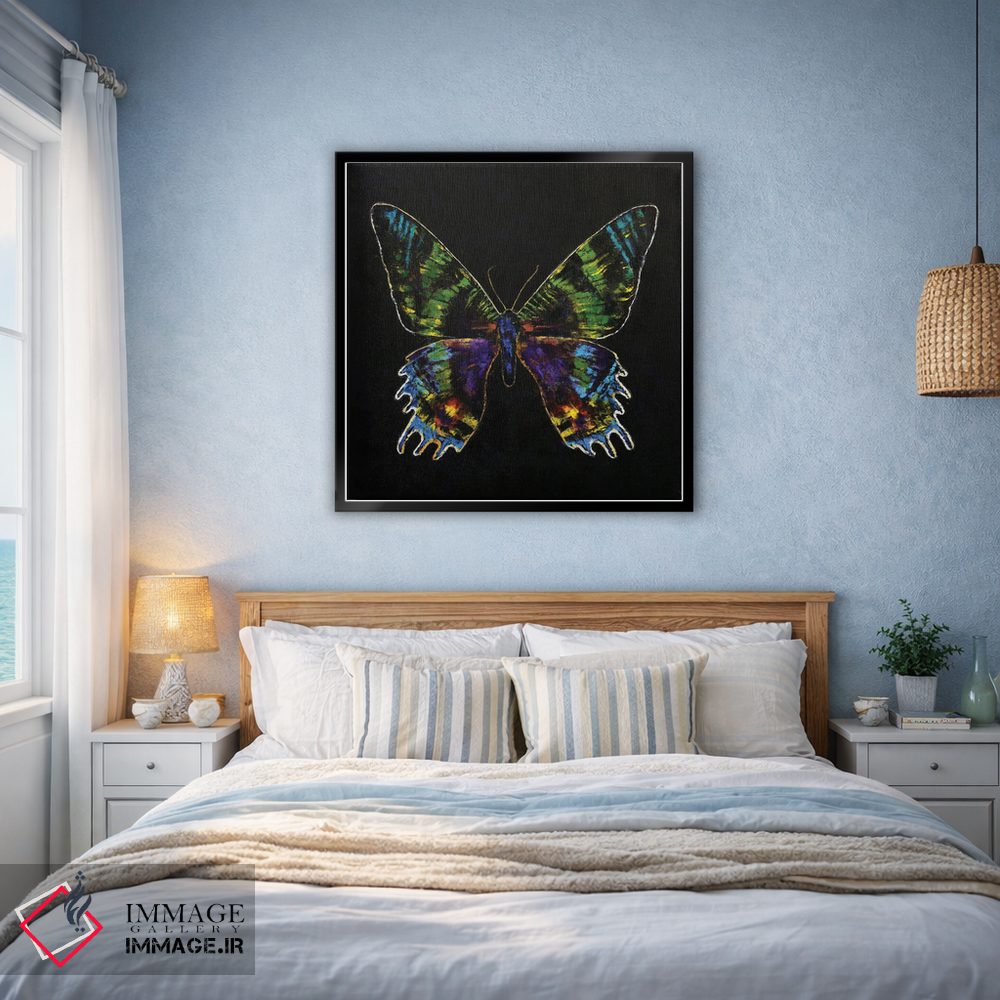 تابلو دکوراتیو پروانه غروب ماداگاسکار اثر مایکل کریس - D4B