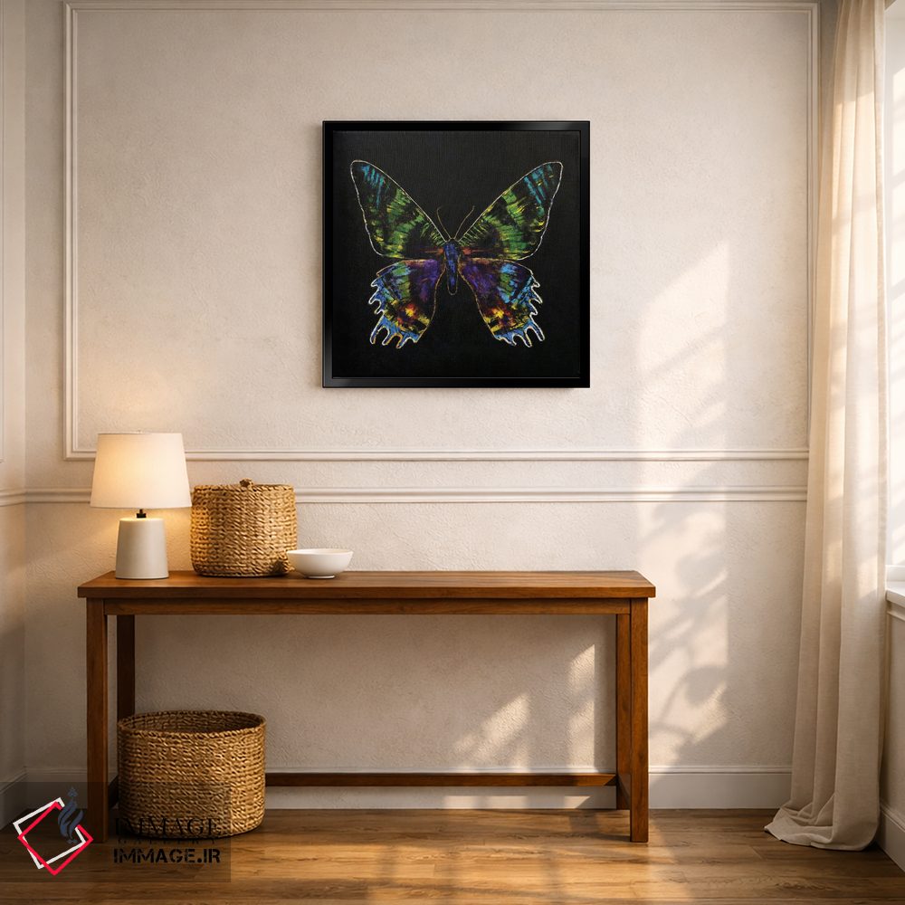 تابلو دکوراتیو پروانه غروب ماداگاسکار اثر مایکل کریس - D6B