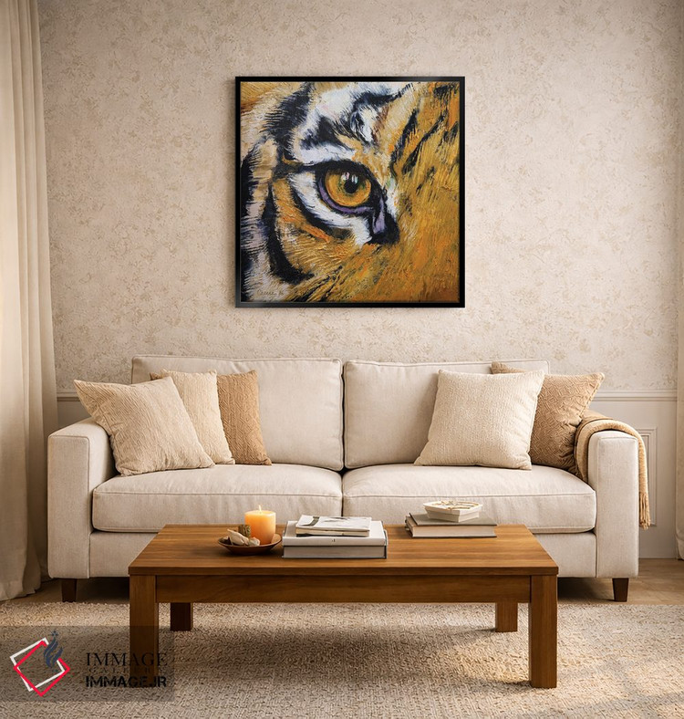 تابلو دکوراتیو چشم ببر اثر مایکل کریس - D3B