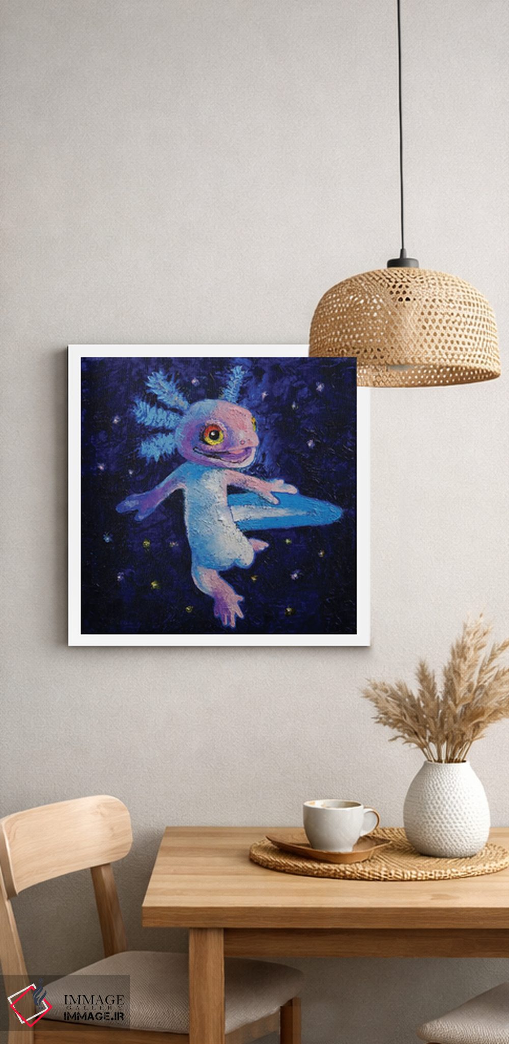 تابلو دکوراتیو آکسولوتل اثر مایکل کریس - D4W