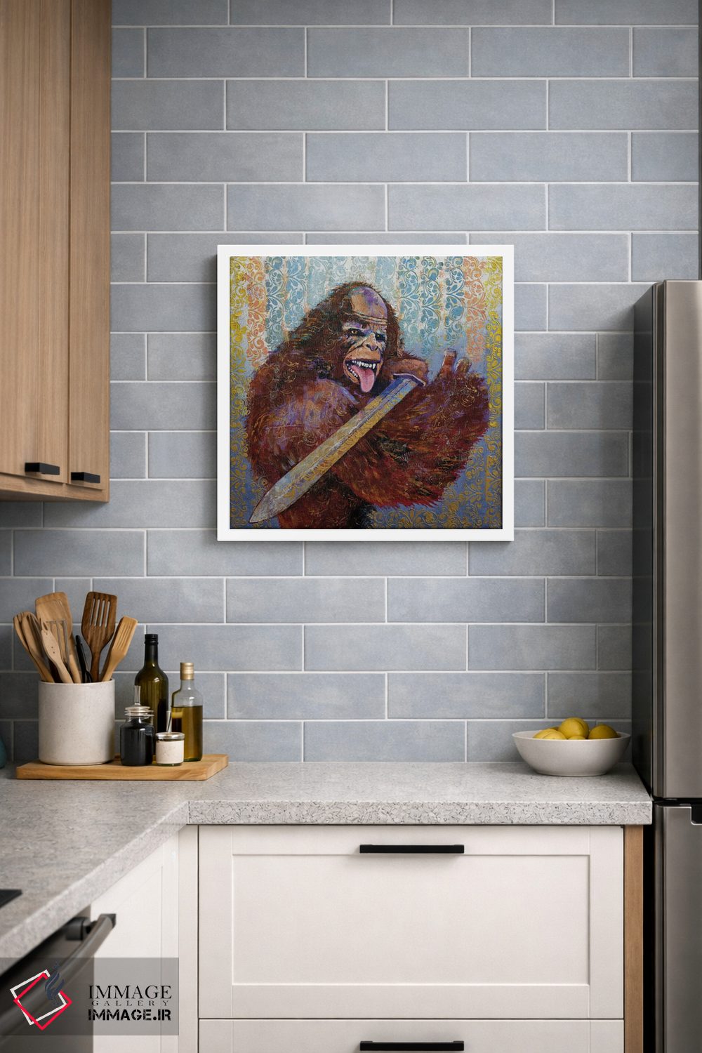 تابلو دکوراتیو بیگ فوت سامورایی اثر مایکل کریس - D1W