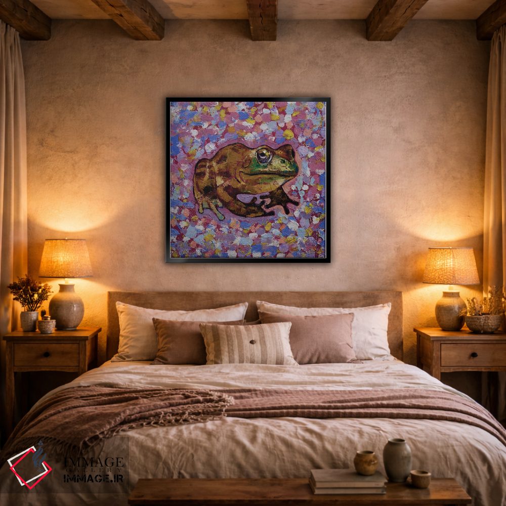 تابلو دکوراتیو قورباغه گاوی اثر مایکل کریس - D4B