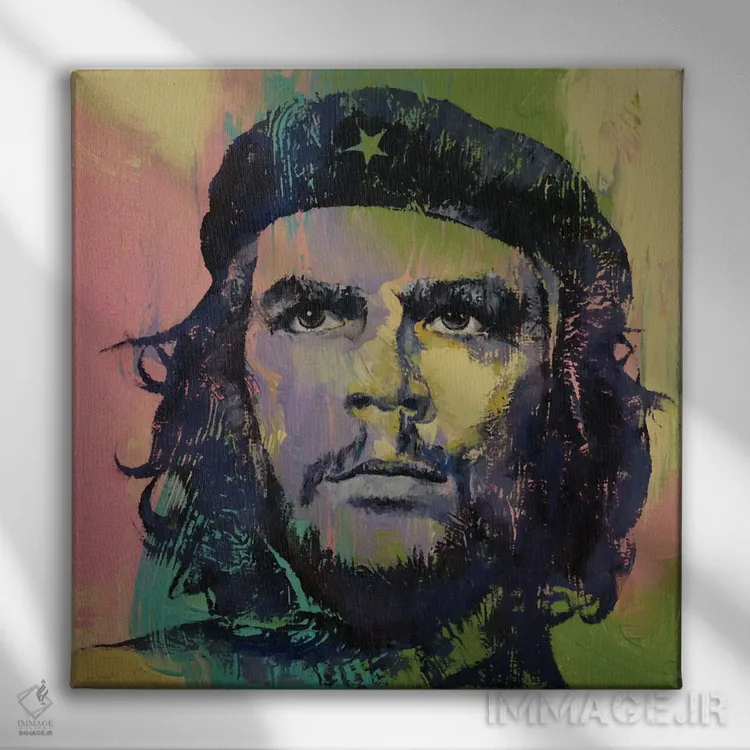 تابلو دکوراتیو چه گوارا اثر مایکل کریس - نمای روبهرو روی دیوار