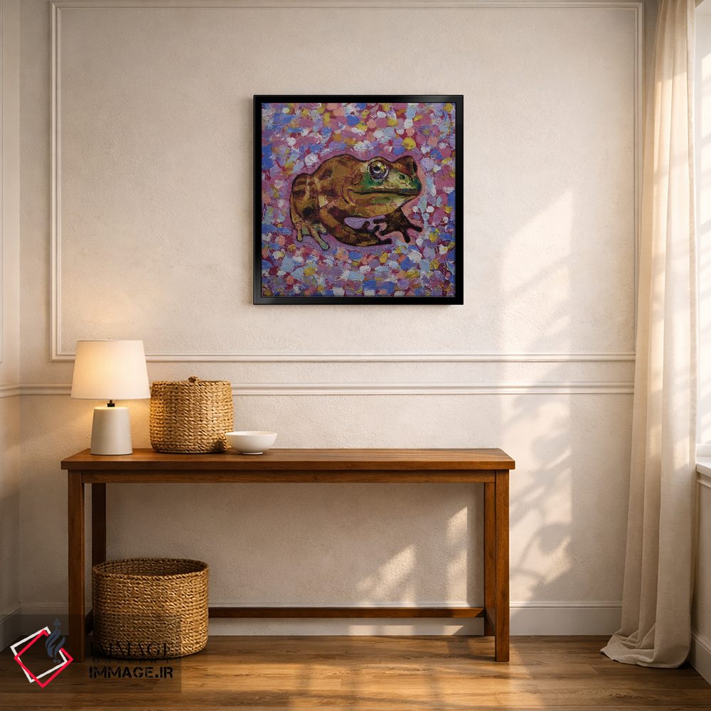 تابلو دکوراتیو قورباغه گاوی اثر مایکل کریس - D6B