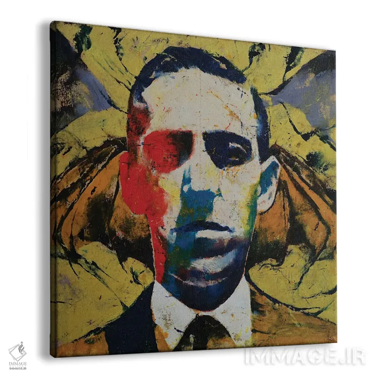 تابلو دکوراتیو اچ.پی. لاوکرفت اثر مایکل کریس - نمای پرسپکتیو محصول