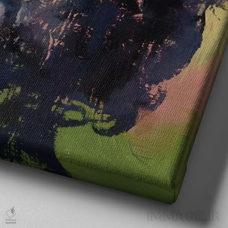 تابلو دکوراتیو چه گوارا اثر مایکل کریس - نمای نزدیک بافت بوم