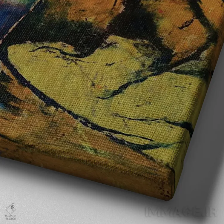 تابلو دکوراتیو اچ.پی. لاوکرفت اثر مایکل کریس - نمای نزدیک بافت بوم