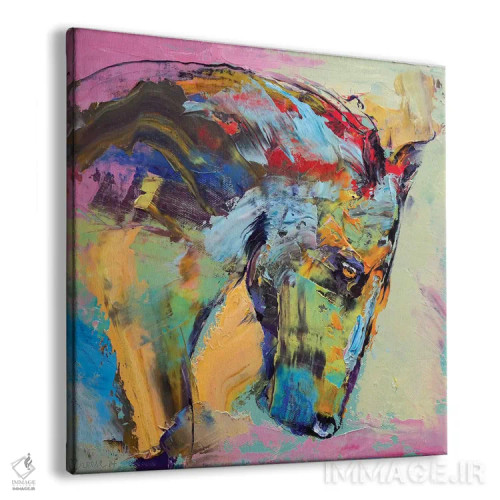 تابلو دکوراتیو مطالعه اسب اثر مایکل کریس - نمای پرسپکتیو محصول