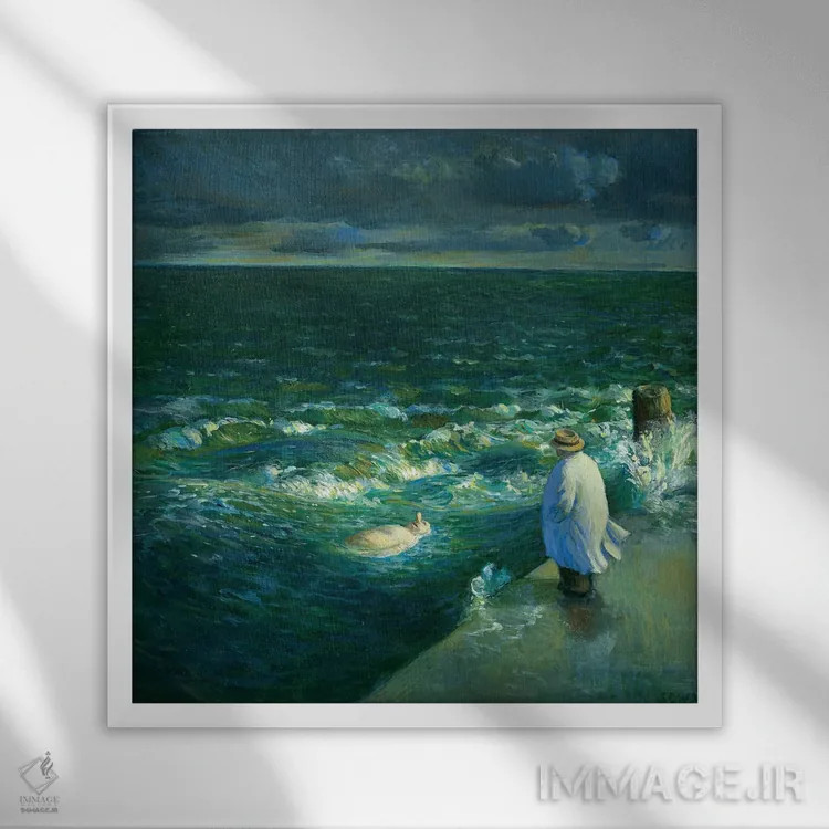 تابلو دکوراتیو پس از طوفان اثر مایکل سووا - نمای قابدار سفید