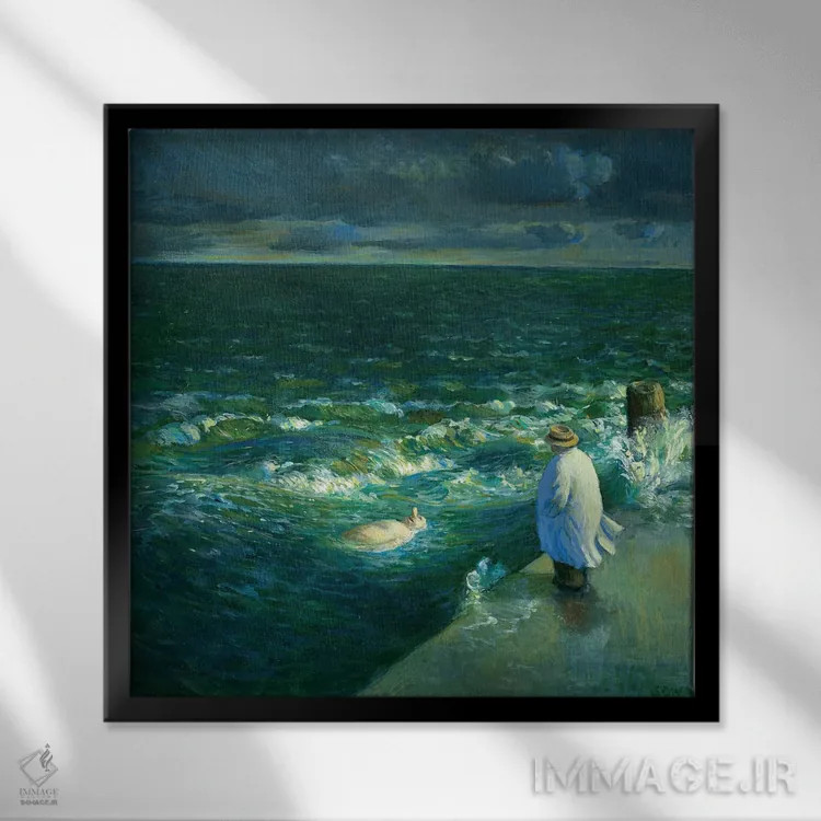 تابلو دکوراتیو پس از طوفان اثر مایکل سووا - نمای قابدار مشکی