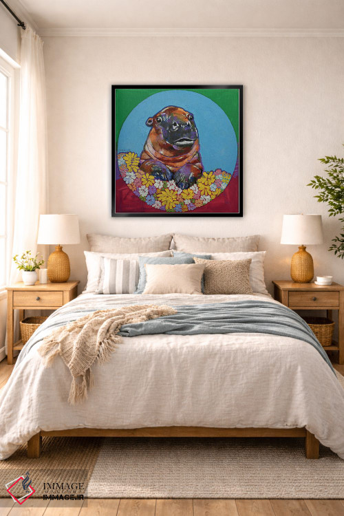 تابلو دکوراتیو بچه اسب آبی اثر مایکل کریس - D6B