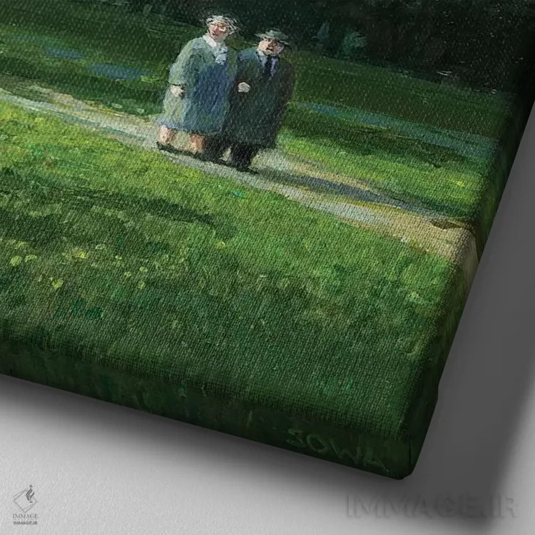 تابلو دکوراتیو آیا چیزی آنجاست؟ اثر مایکل سووا - نمای نزدیک بافت بوم