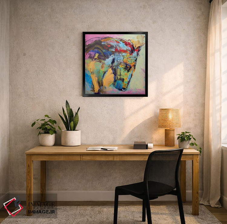 تابلو دکوراتیو مطالعه اسب اثر مایکل کریس - D6B