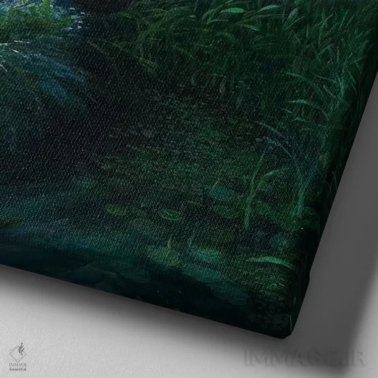 تابلو دکوراتیو رفتگر ترسناک اثر مایکل سووا - نمای نزدیک بافت بوم