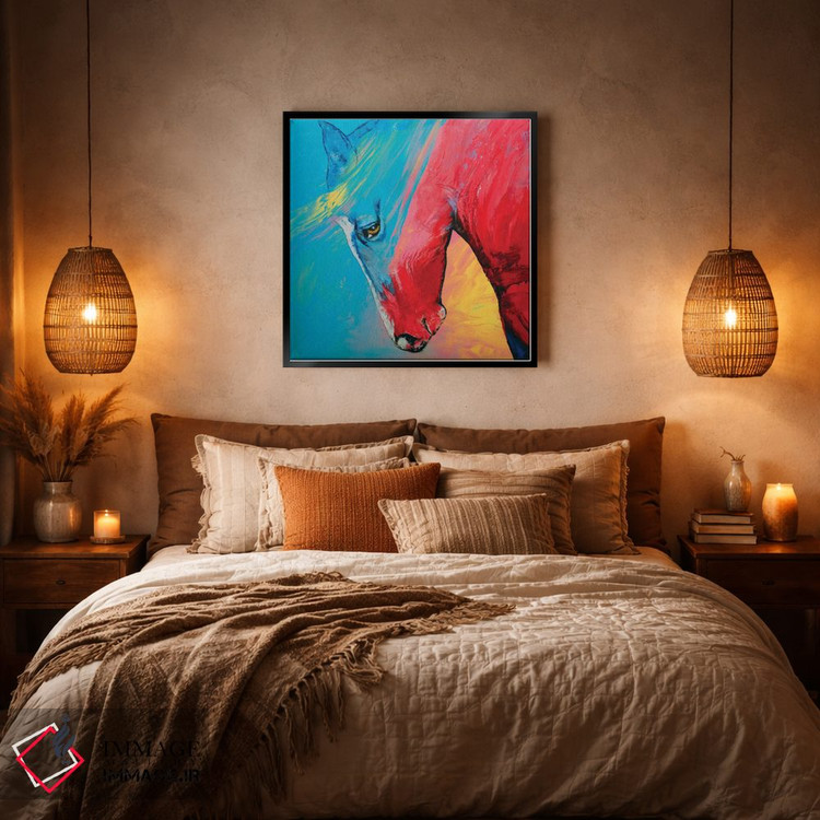 تابلو دکوراتیو اسب نقاشی شده اثر مایکل کریس - D5B